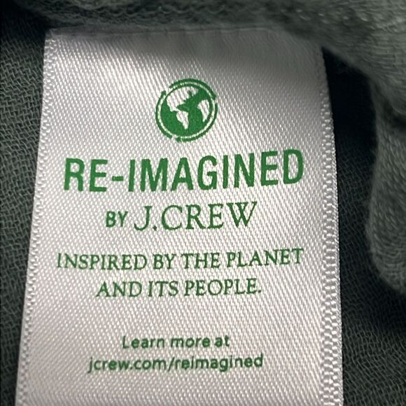 J. Crew Women’s Green Long Sleeve Super Soft Cotton Button Down Shirt- Size 6 - Picture 12 of 14